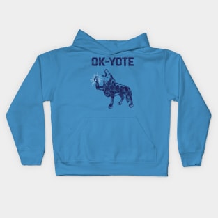 OK-yote (blue) Kids Hoodie